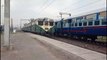 When EMU meet Agra Passenger Express at Okhla Railway Station