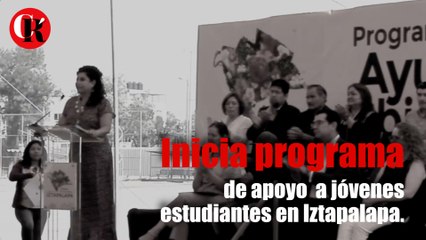 Inicia programa de apoyo a jóvenes estudiantes en Iztapalapa