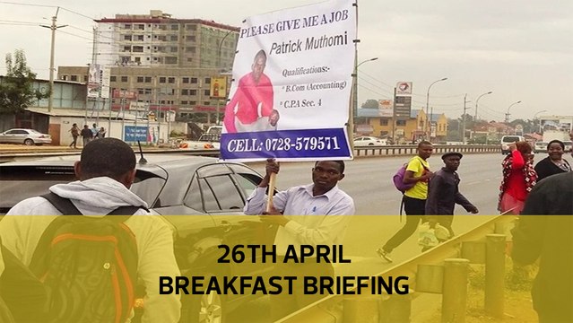 Jobless 'booming' economy, Farmers earning less, Parastatal debt threat: Your Breakfast Briefing