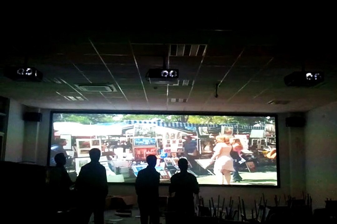 3-channel 2K fusion projection large screen