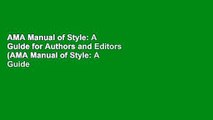 AMA Manual of Style: A Guide for Authors and Editors (AMA Manual of Style: A Guide for Authors