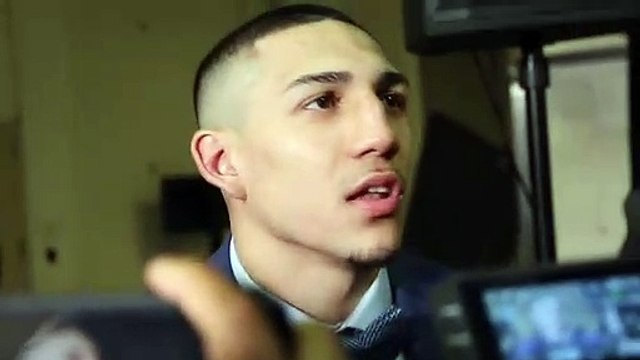 TEOFIMO LOPEZ REACTS TO 5th ROUND STOPPAGE v EDLIS TATLI & TALKS LOMACHENKO, CAMPBELL, COMMEY @ MSG