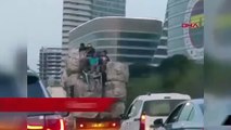 Kağıt toplayıcı çocukların kamyonet üzerinde tehlikeli yolculuğu