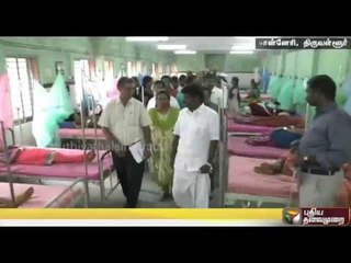 Interview with health minister Vijayabaskar during his visit to the Thiruvallur government hospital