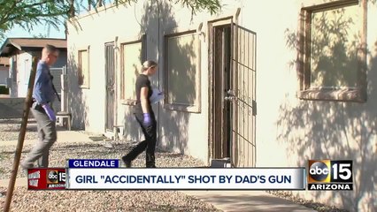 6-year-old girl accidentally shot by father at Glendale home, police say