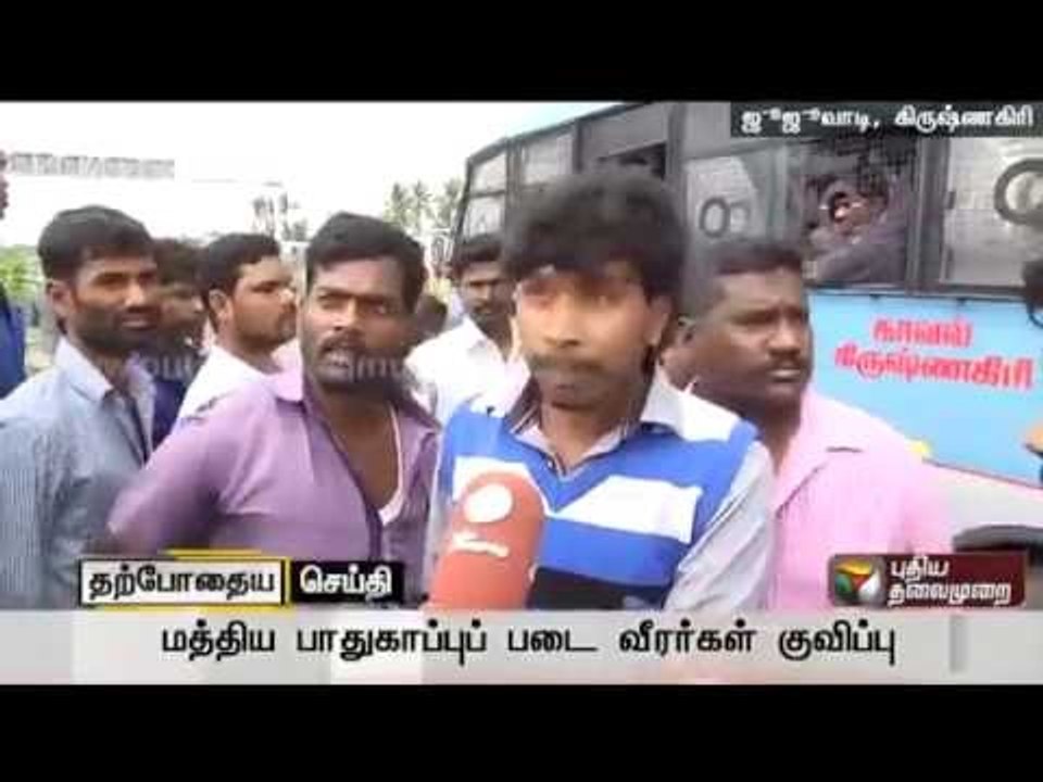 Live report: Central forces deployed in TN-Karnataka border