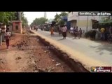 Dug-up roads create traffic congestion in Kovilpatti