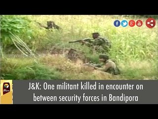 J&K: One militant killed in encounter on between security forces in Bandipora
