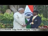 Rio Paralympics Gold-Medalist Mariappan meets PM Modi