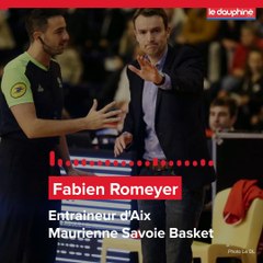 Fabien Romeyer, entraineur d’Aix-Maurienne Savoie Basket