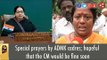 Special prayers by ADMK cadres; hopeful that the CM would be fine soon
