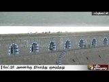 Inflow of water into Mettur has decreased substantially,due to Karnataka stopping release of water