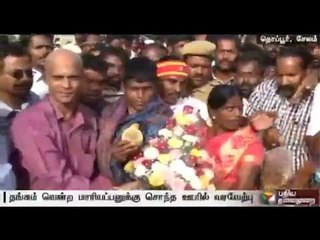 Paralympics gold-medalist Mariappan gets hero's welcome in his hometown