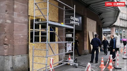 Gilets jaunes:  des commerces se barricadent au centre-ville de Strasbourg