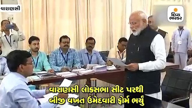 મોદીએ ફોર્મ ભર્યું, અન્નપૂર્ણા શુક્લા, પ્રકાશસિંહ બાદલના આશીર્વાદ લીધા