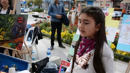 Öğrenciler atıklardan sanat eserleri yaptı