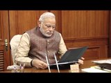 Prime minister Narendra Modi leads a discussion of senior ministers on the Cauvery issue