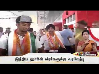 Indian Under-18 hockey team receives rousing welcome after winning Asia Cup