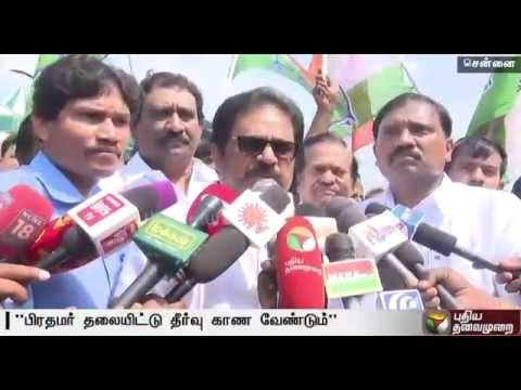 PM Modi should intervene to solve Cauvery issue: Thirunavukkarasar