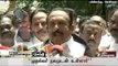 MDMK leader Vaiko addressing reporters after visiting the hospital where the CM is under treatment