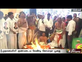 Special prayes and feeding of 2000 cows, seeking total recovery of CM Jayalalithaa