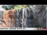 Tourists banned in Kumbakarai falls as water flow decreases