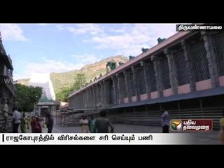 Six more cracks to be fixed in Tiruvannamalai Rajagopuram