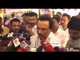 "Deputy CM of TN must take charge to resolve Cauvery Management Board issue"-Says Stalin