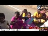 People stage road blockage protest to provide them with basic facilities in Theni