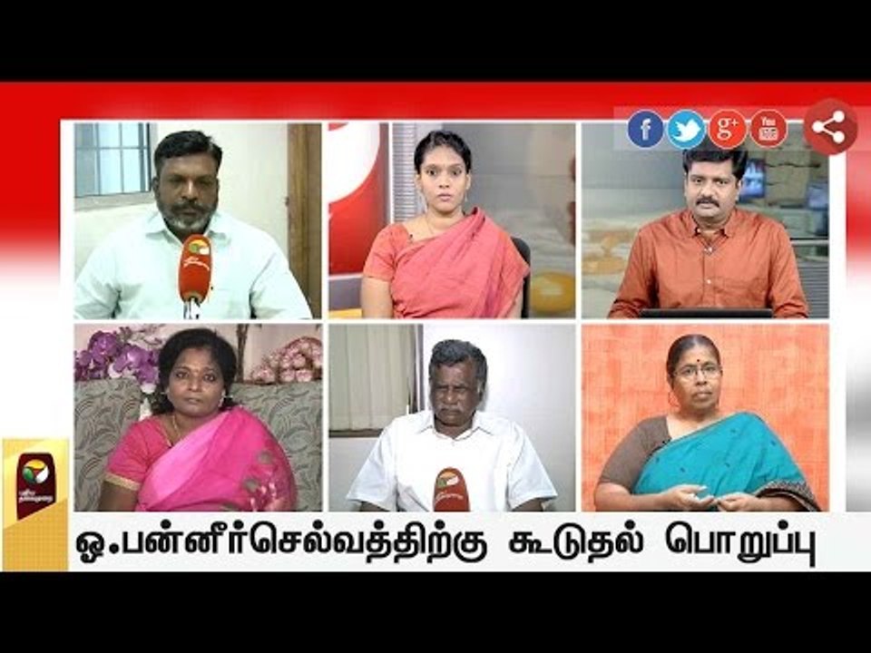 TN Governor allocates portfolios held by Jayalalithaa to Panneerselvam | Exclusive Debate