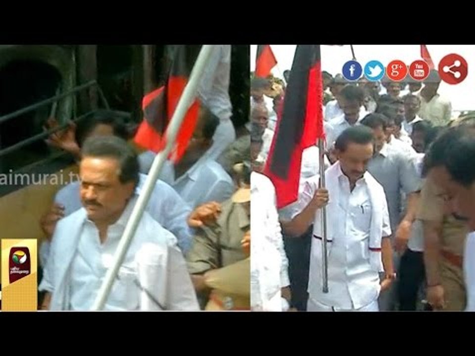 Live: DMK leader Stalin arrested for staging rail roko over Cauvery issue in Chennai