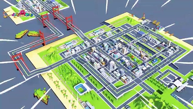 Learning Colors car names city Vehicle magic gift box Assemble Play for kids car toys