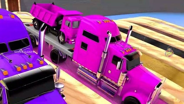 Toy Super Cars Color Changing with Color Water Sliders to Learn Colors for Children, Vehicle Parking