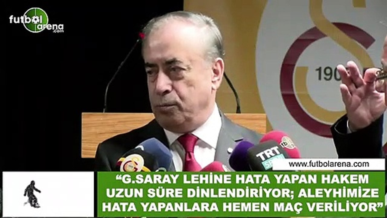 Mustafa Cengiz: "Galatasaray lehine hata yapan hakem uzun süre dinlendiriliyor"