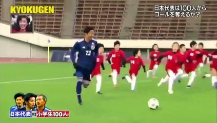 3 Professional Football Players Vs 100 Kids