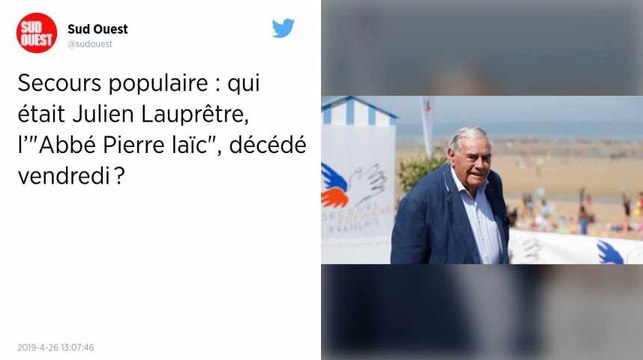 Julien Lauprêtre, président du Secours populaire depuis plus de 60 ans, est mort