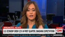 Breaking News: Alison Kosik comments on U.S. Economy grew 3.2% in first quarter, smashing expectations. @AlisonKosik #News #DonaldTrump #Economy #Breaking #BreakingNews