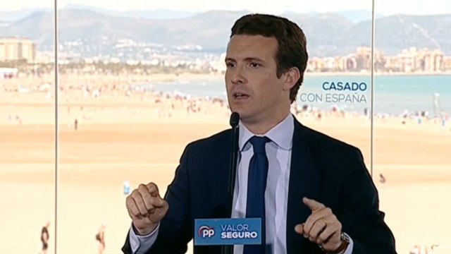 Casado apela a los simpatizantes de Vox y Cs