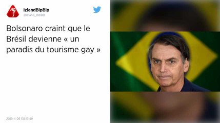 Bolsonaro craint que le Brésil ne devienne « un paradis du tourisme gay »