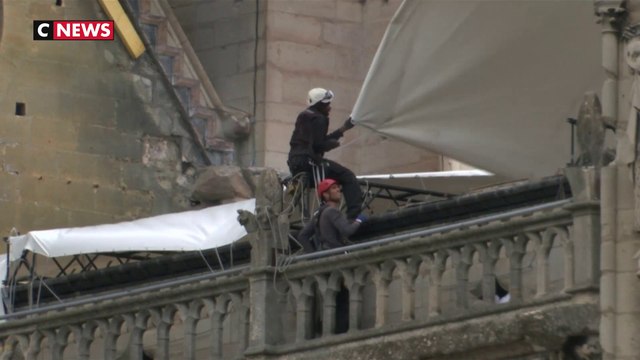Notre-Dame : début des travaux pour sécuriser l'édifice