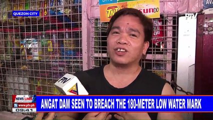 Angat Dam seen to breach the 180-meter low water mark