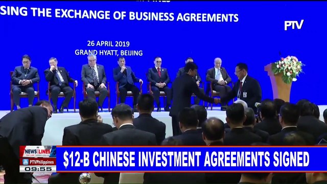 $12-B Chinese investment agreements signed