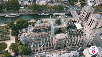 Notre-Dame : une bâche géante recouvre la cathédrale