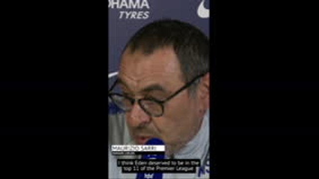 Hazard deserves to be in PFA team of the year - Sarri