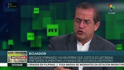 Ecuador: justicia pretende aumentar la fianza del excanciller Patiño