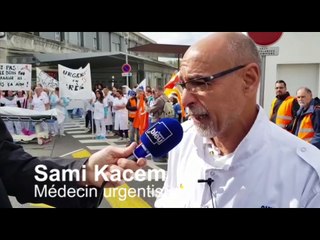 La grève aux urgences de Mulhouse