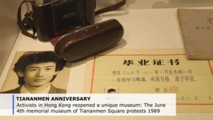Activists reopen controversial Tiananmen memorial museum in Hong Kong
