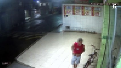 Arrombamento de comércio na Serra