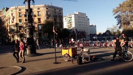 Gravity Defying Street Performance