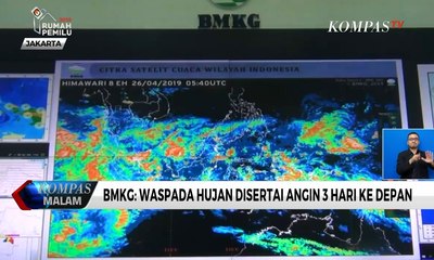 BMKG: Waspada Hujan Disertai Angin 3 Hari ke Depan